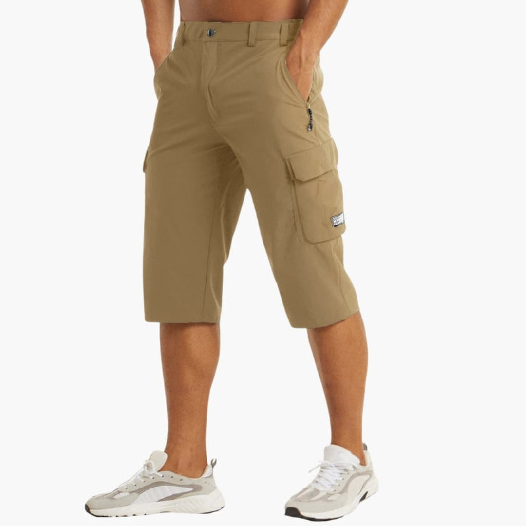 Short cargo homme a poches et passants ceinture