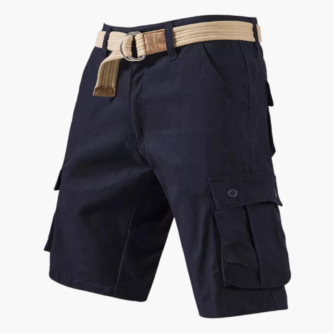 Short cargo homme avec fermeture zippée