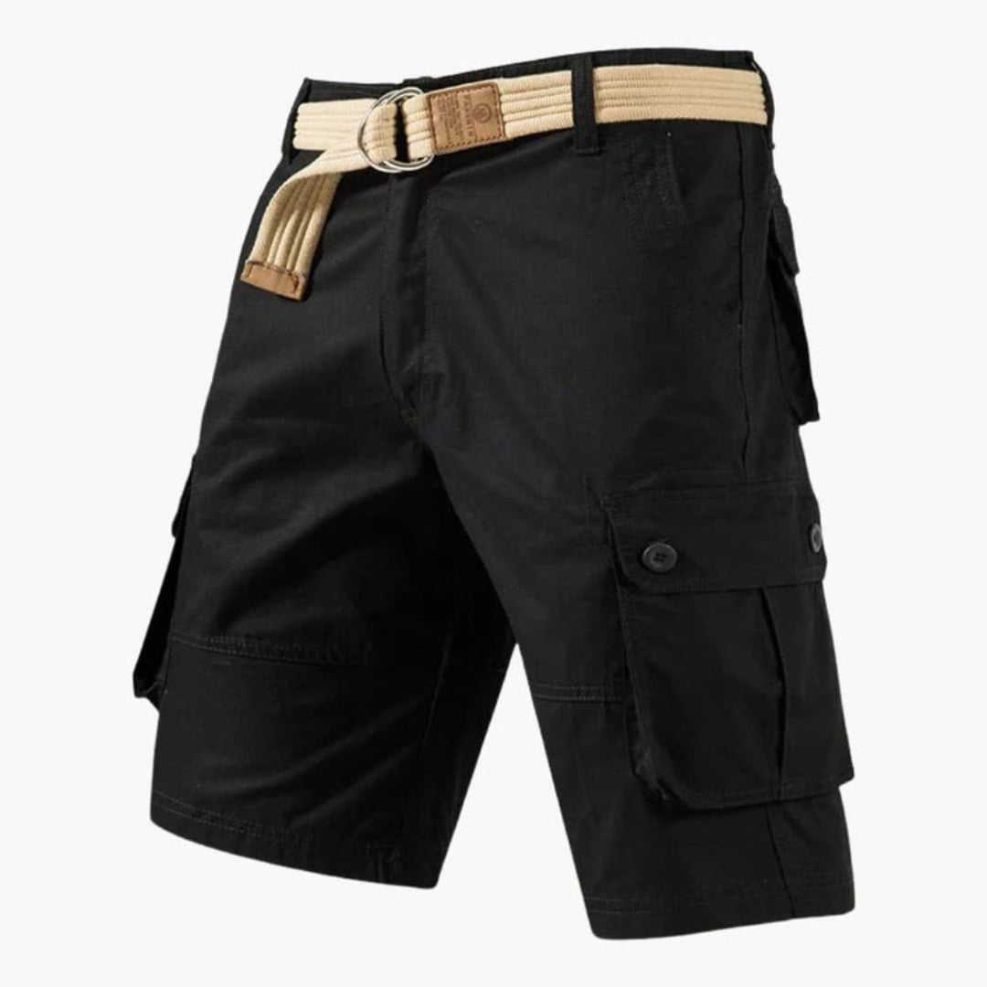 Short cargo homme avec fermeture zippée