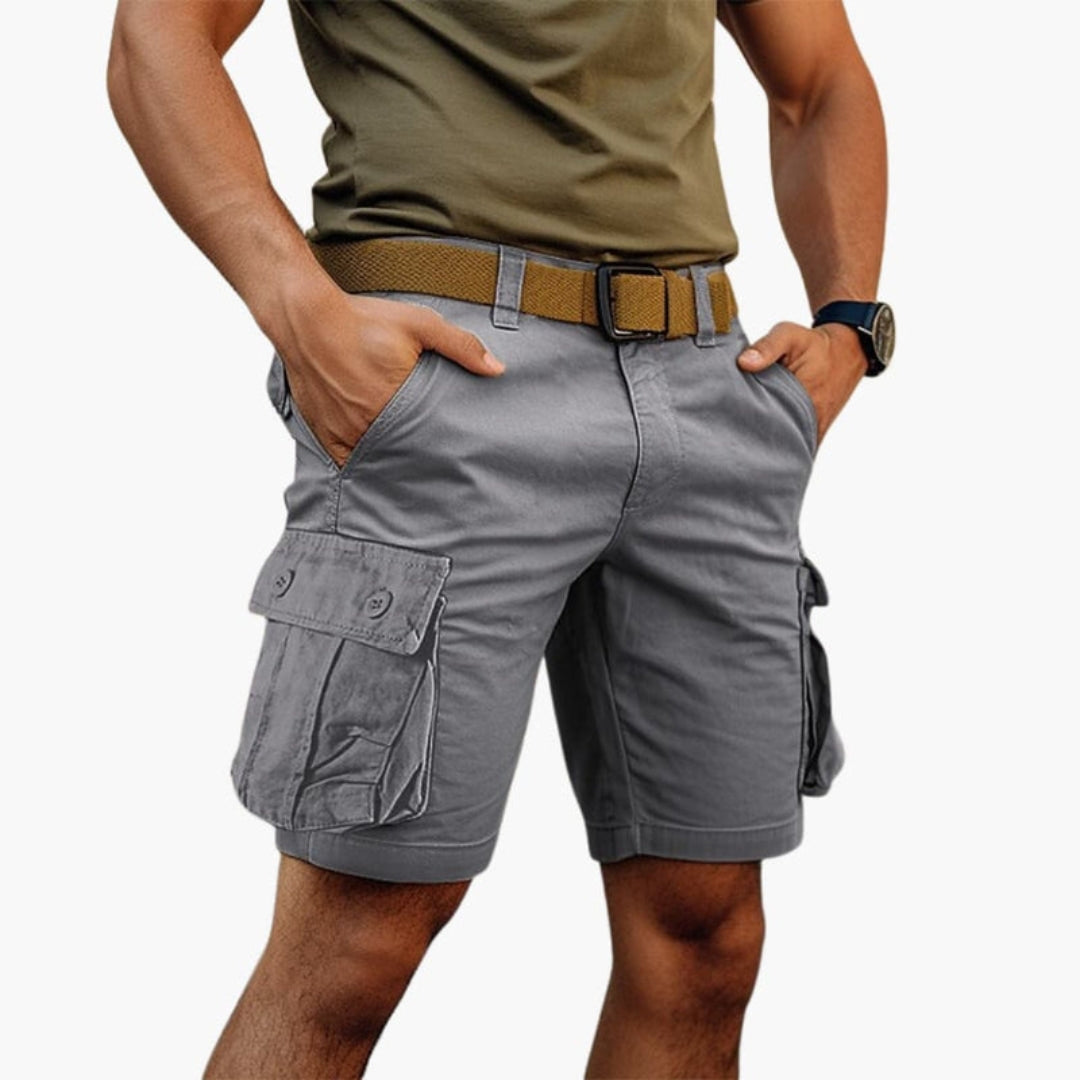 Short cargo homme avec fermeture zippée