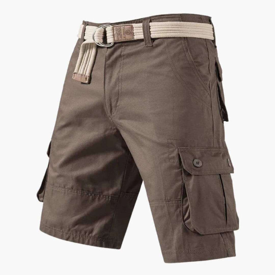 Short cargo homme avec fermeture zippée