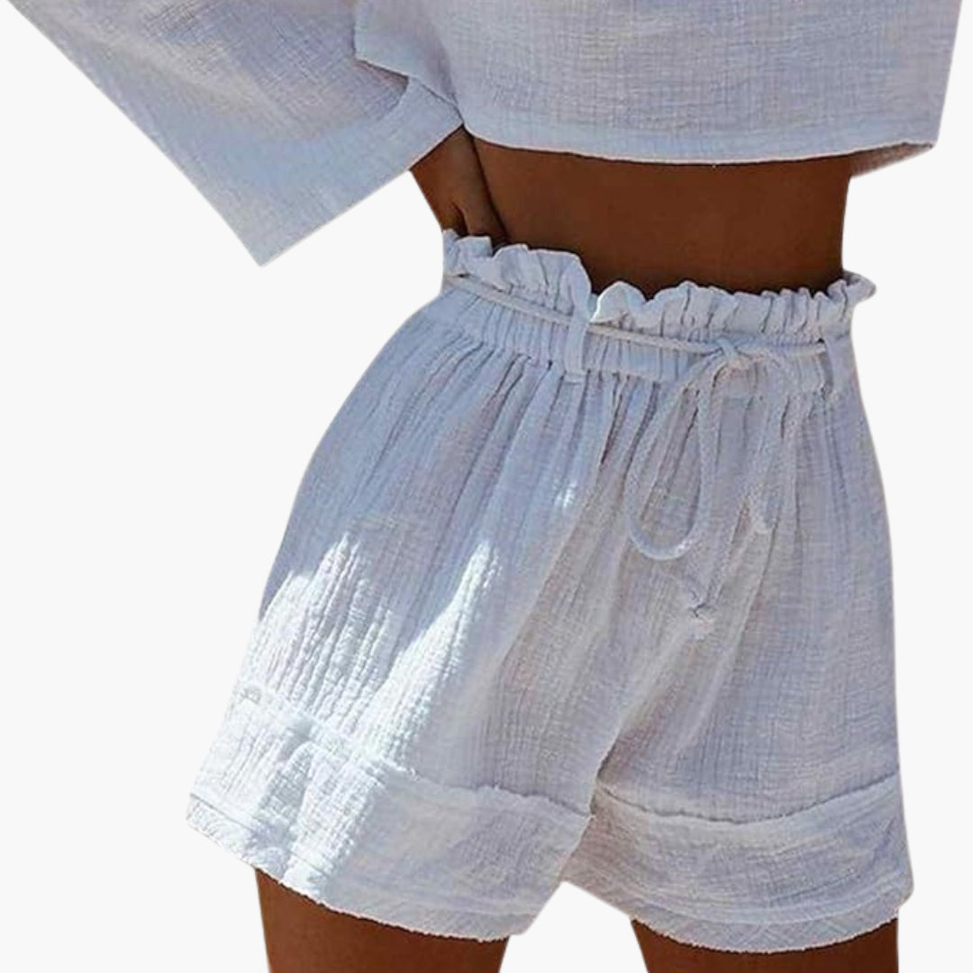 Short d’Été Femme avec Taille Élastique