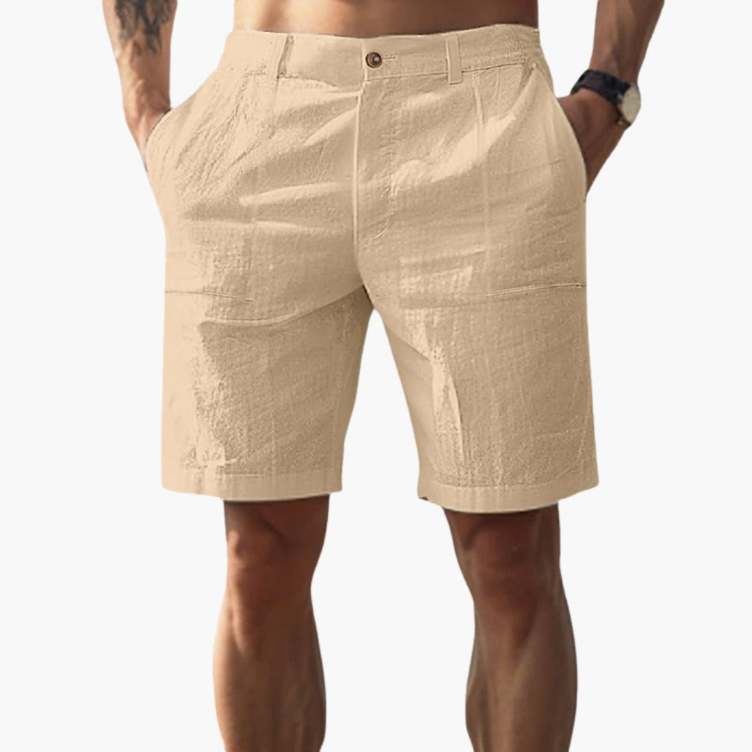 Kurze Herren-Sommerhose mit Seitentaschen