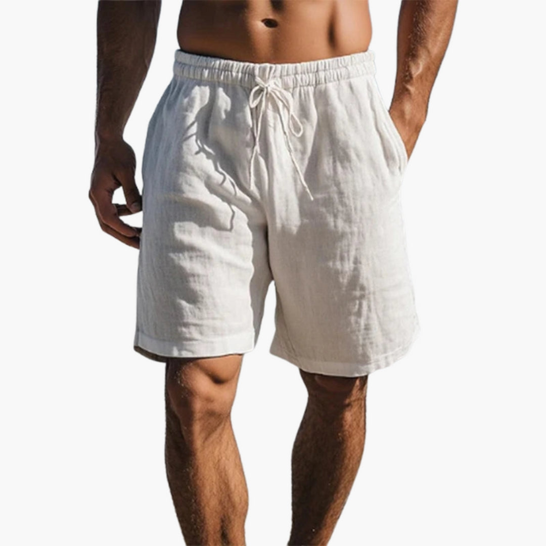 Short de Bain Homme avec Ourlet Droit