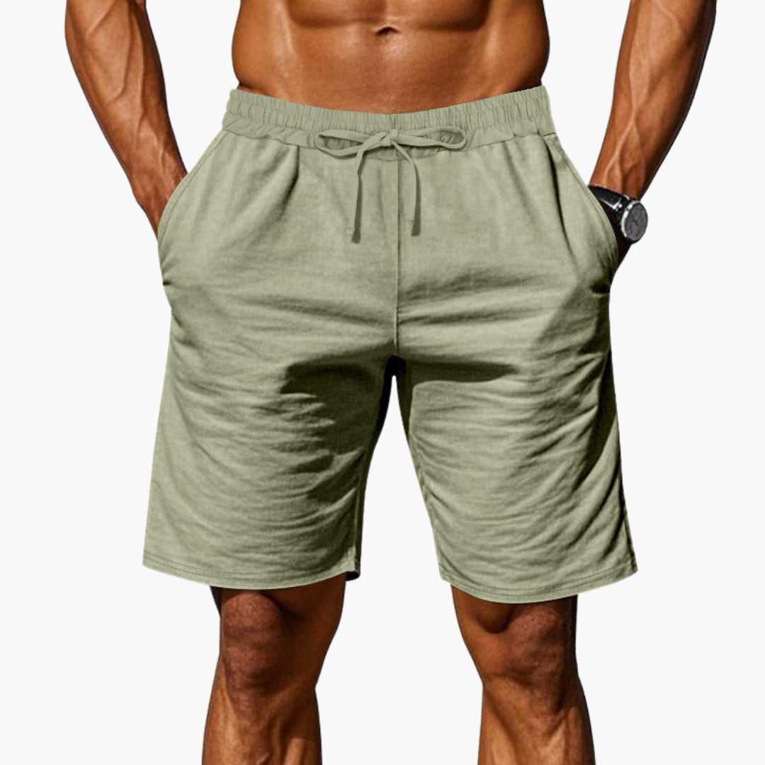 Men's Athletic Shorts with Elastic Waistband