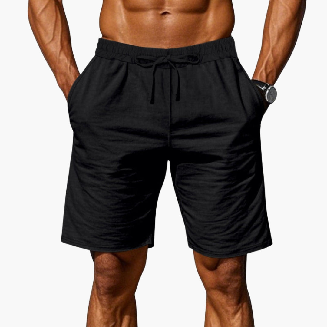 Men's Athletic Shorts with Elastic Waistband