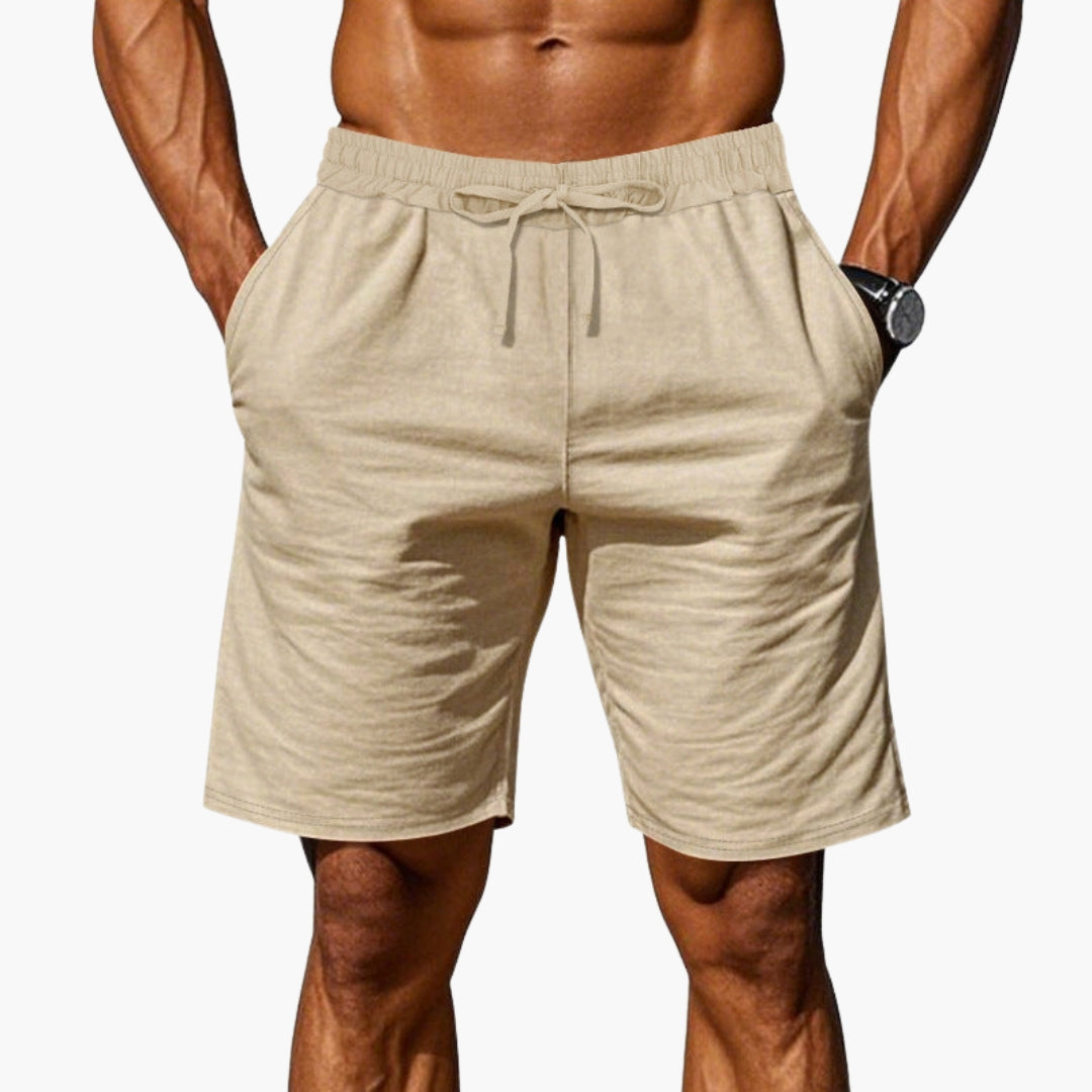 Men's Athletic Shorts with Elastic Waistband