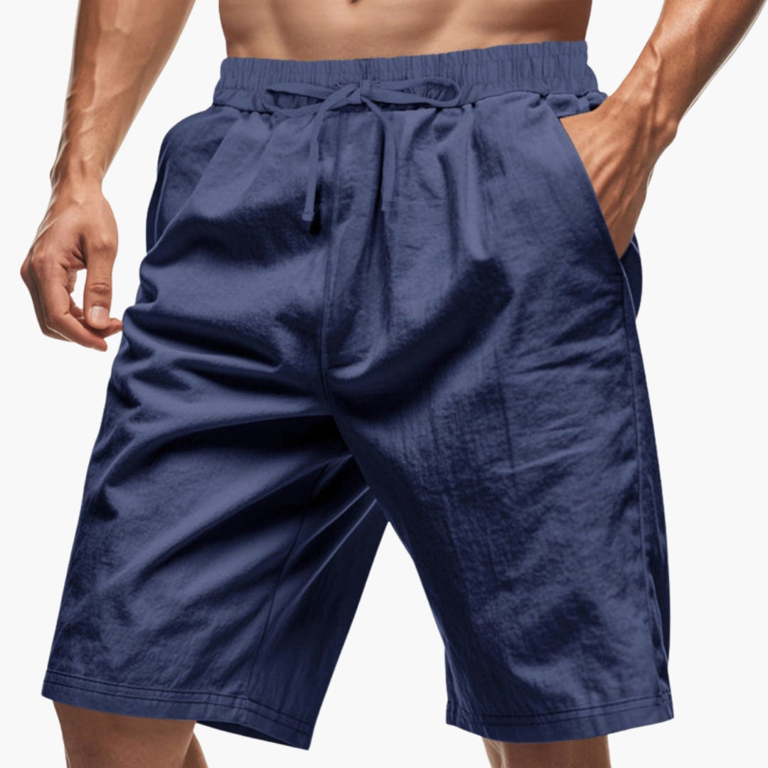 Men's Athletic Shorts with Elastic Waistband