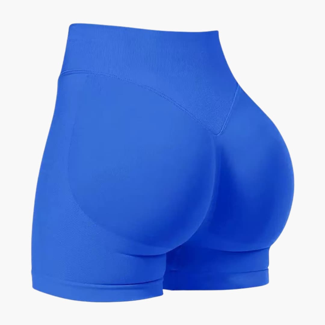 Short de sport femme taille haute à coupe ajustée