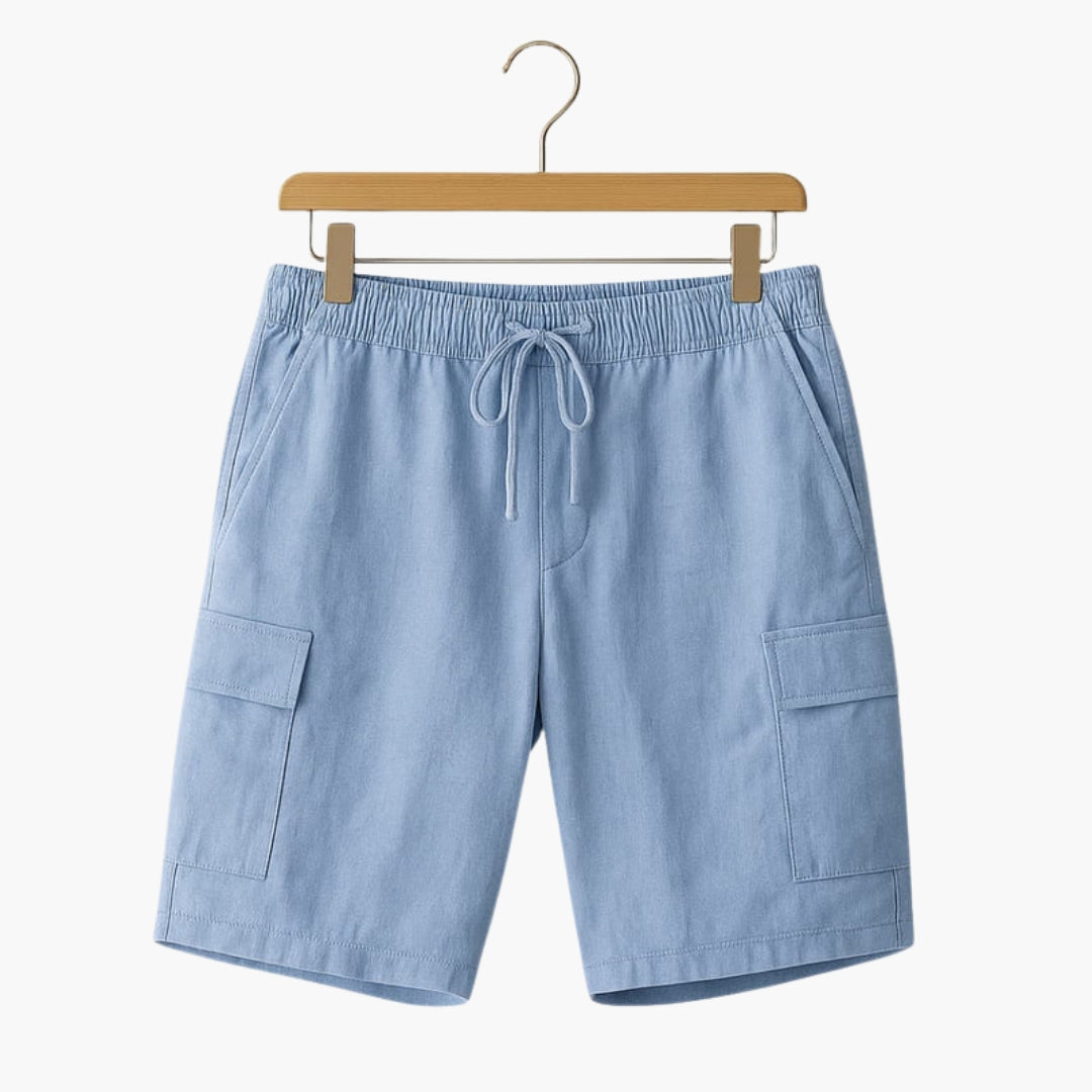 Short homme avec cordon de serrage et poches cargo