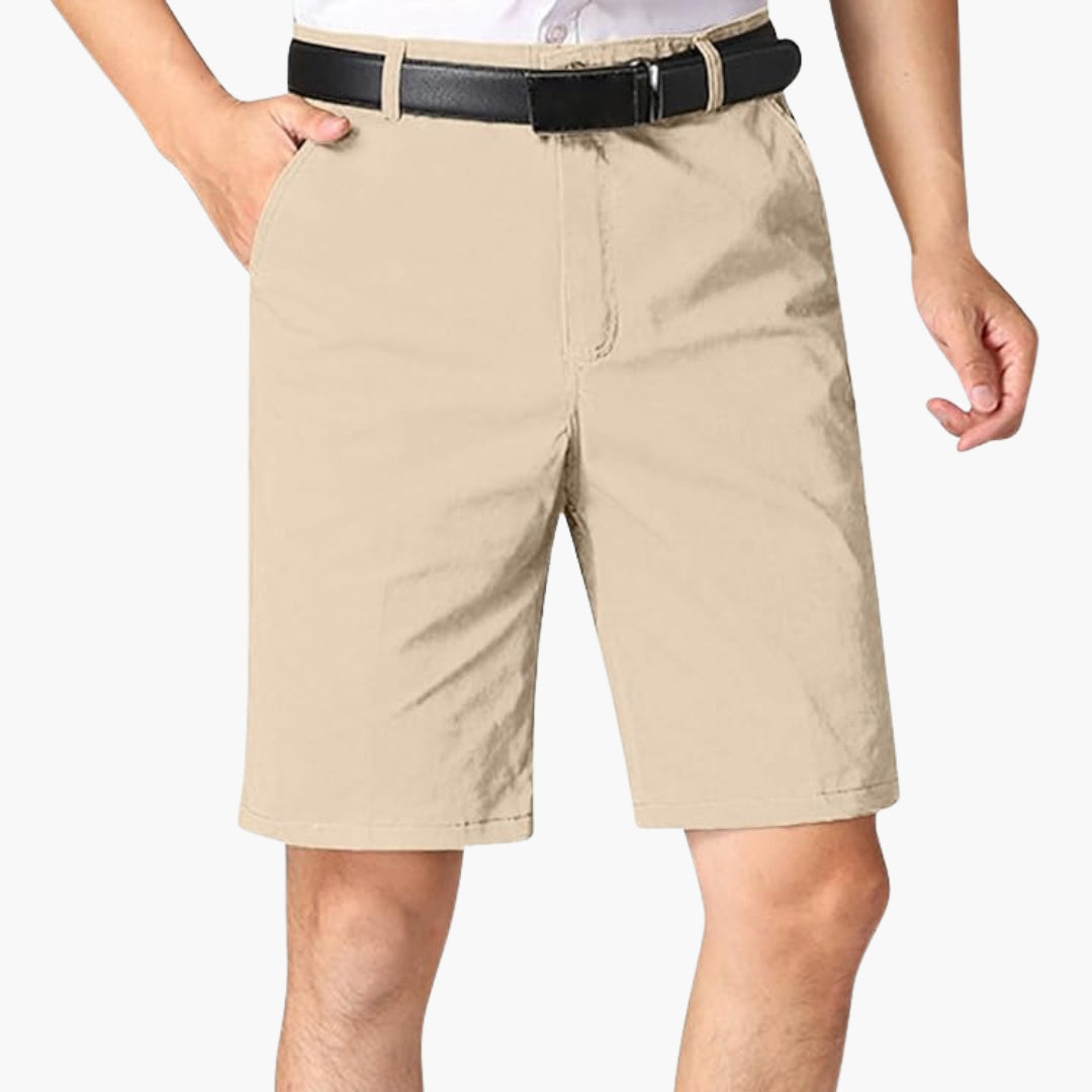Short homme avec fermeture zippée