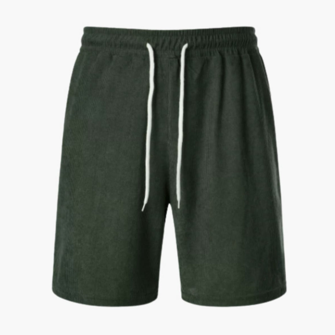 Short homme en velours côtelé avec surface côtelée