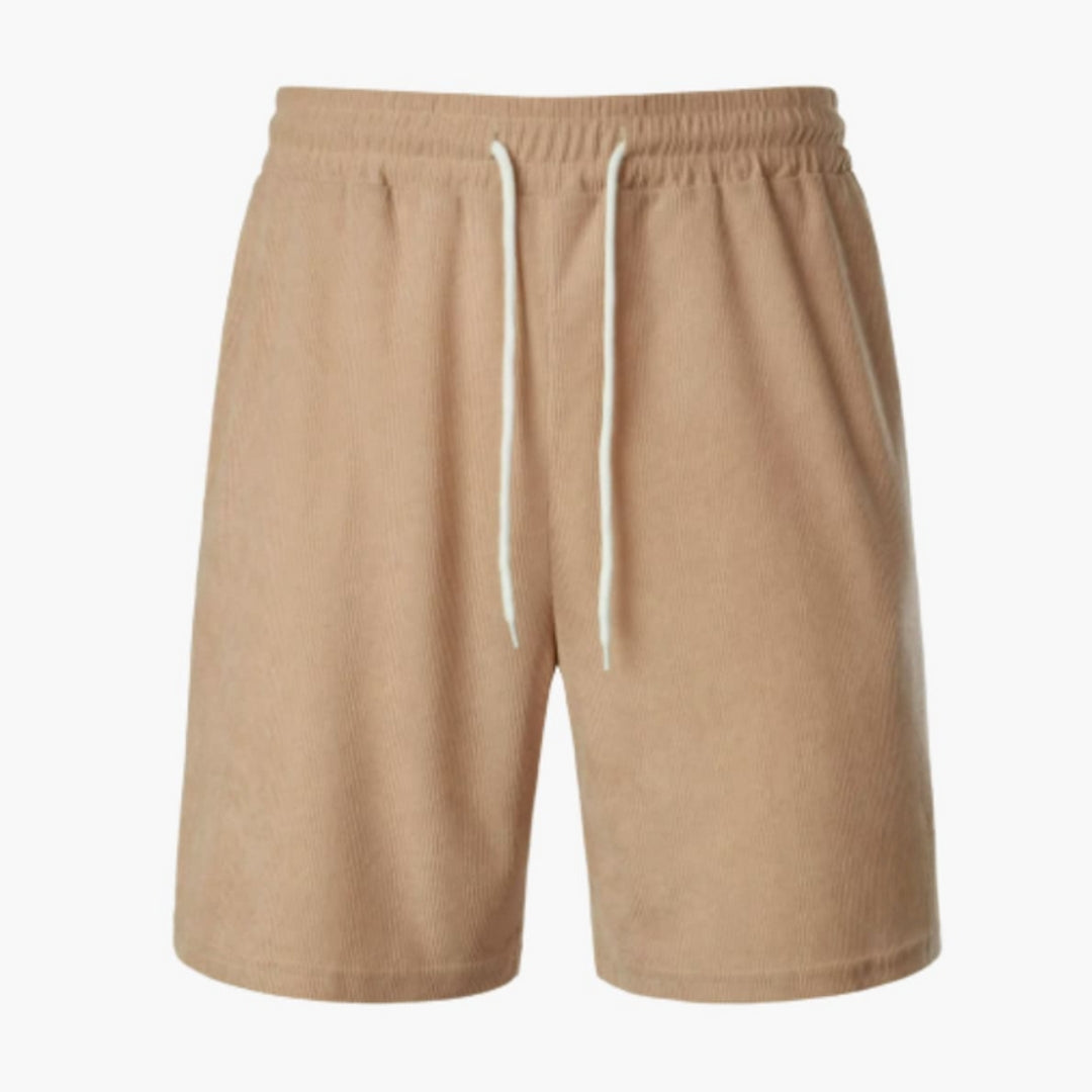 Short homme en velours côtelé avec surface côtelée