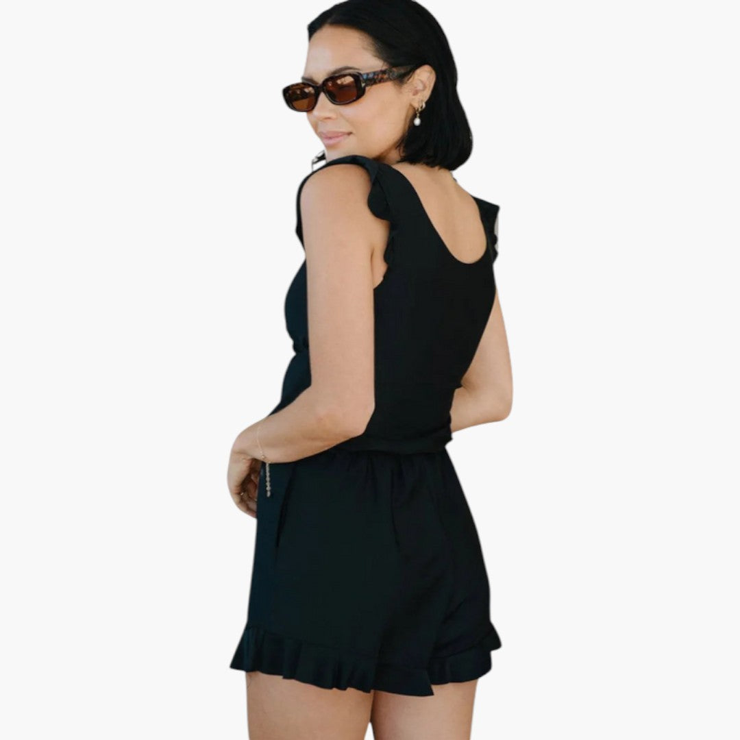 Pantalones cortos de baño para mujer con cintura elástica