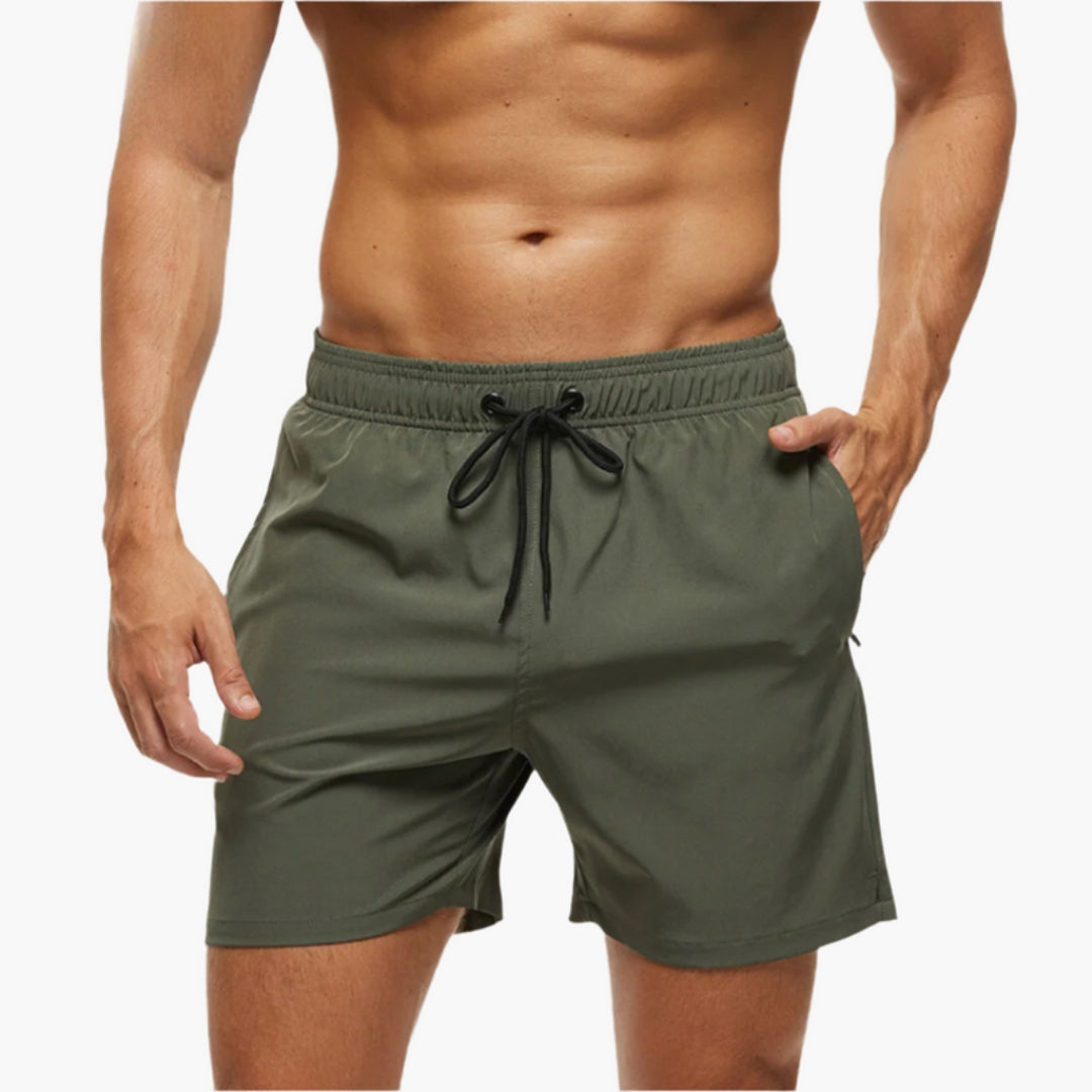 Pantalones cortos para hombres con diseño elástico