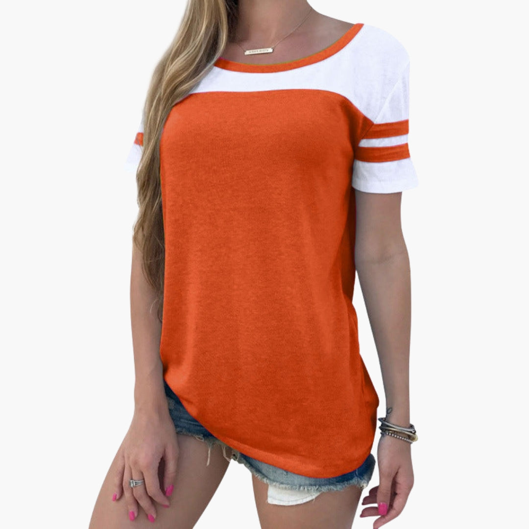 T shirt Sport Femme à Col Rond