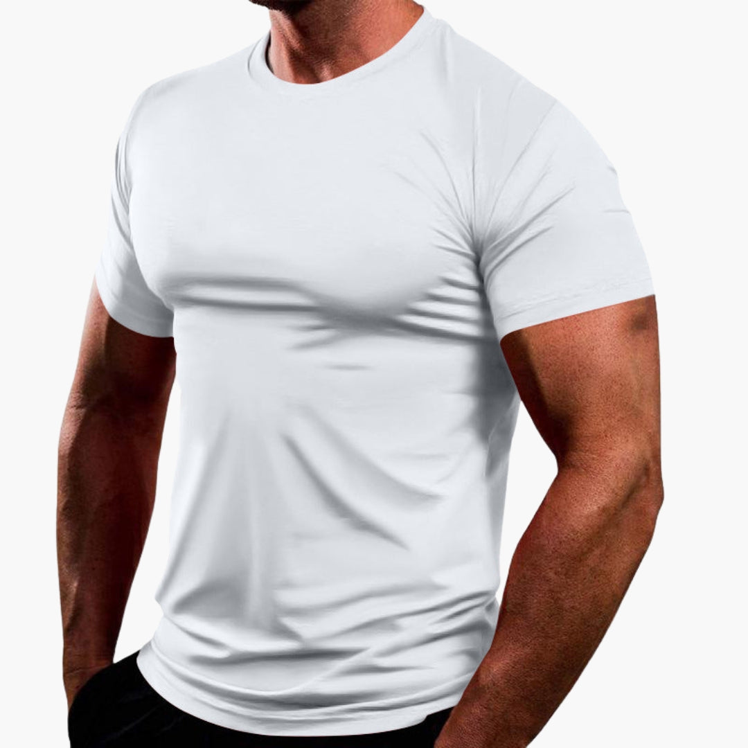 T shirt homme à col rond et manches courtes