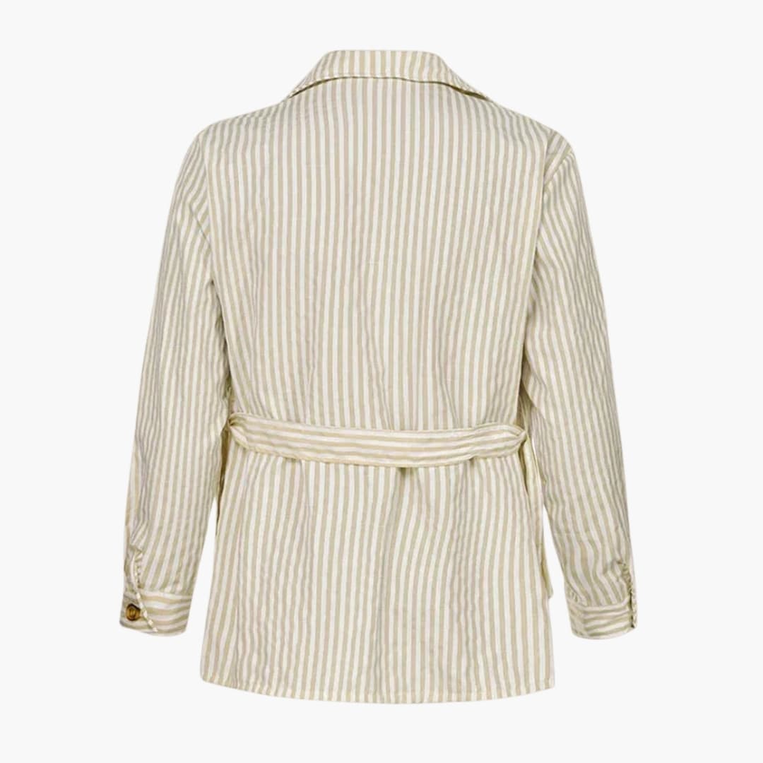 Veste Homme à Rayures Verticales et Fermeture