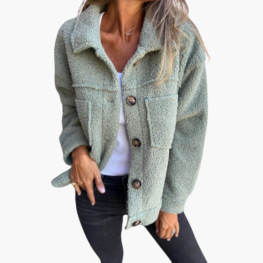 Veste Polaire Femme avec Poches Plaquées