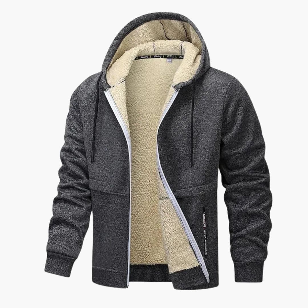 Chaqueta con capucha para hombre con forro interior