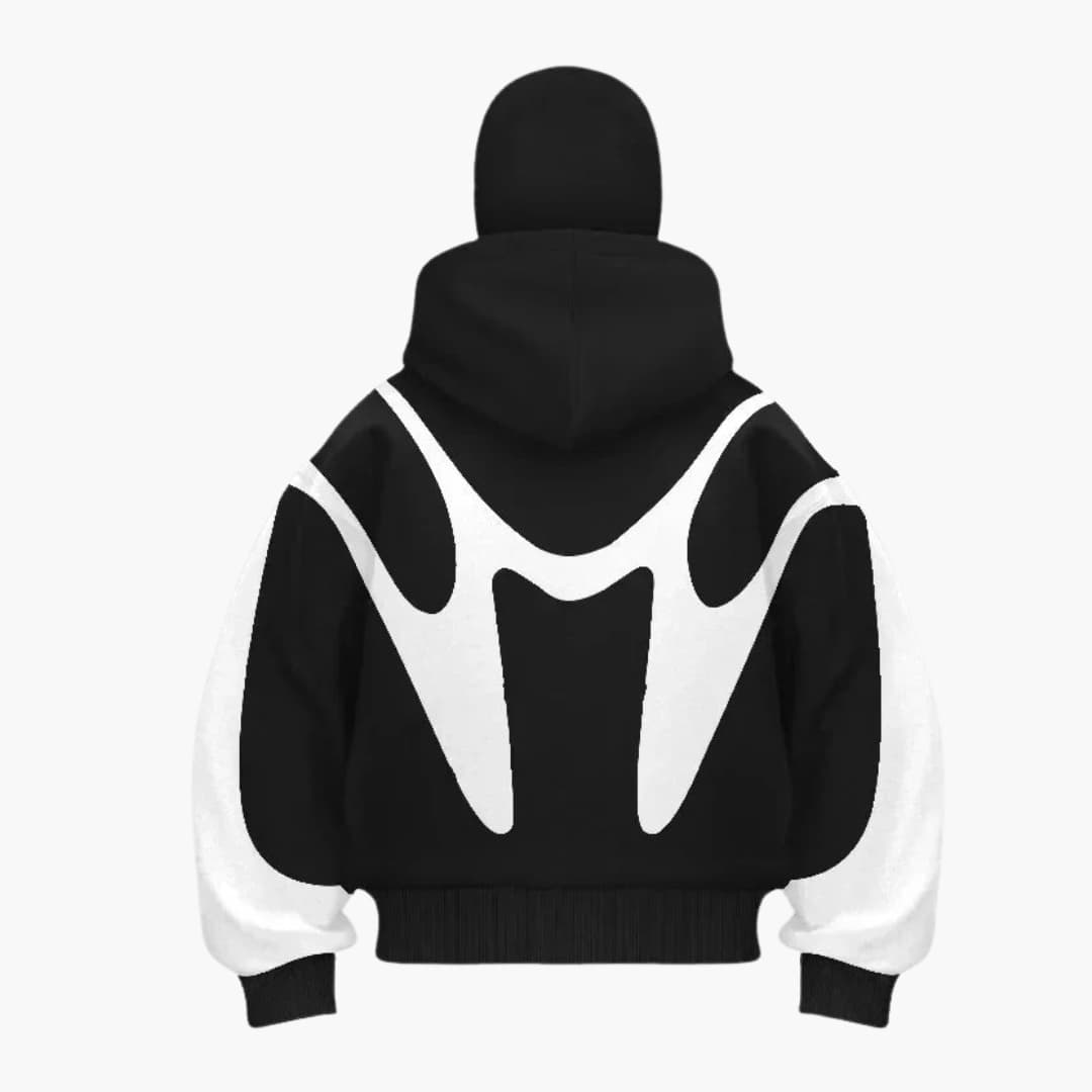 Veste à capuche zippée pour homme avec cagoule