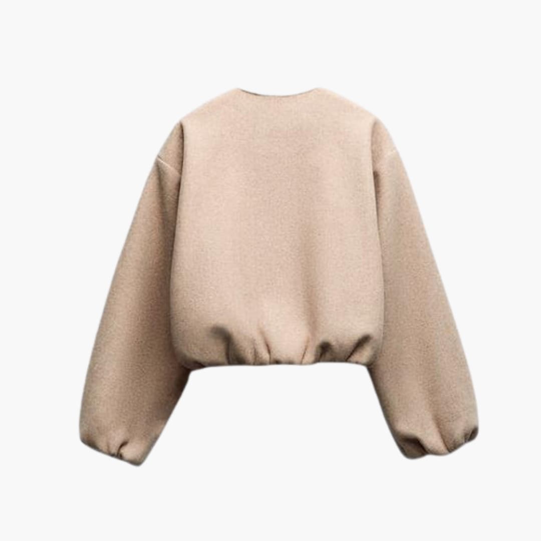 Casual bomber jacket for women with a fluid cut and modern design