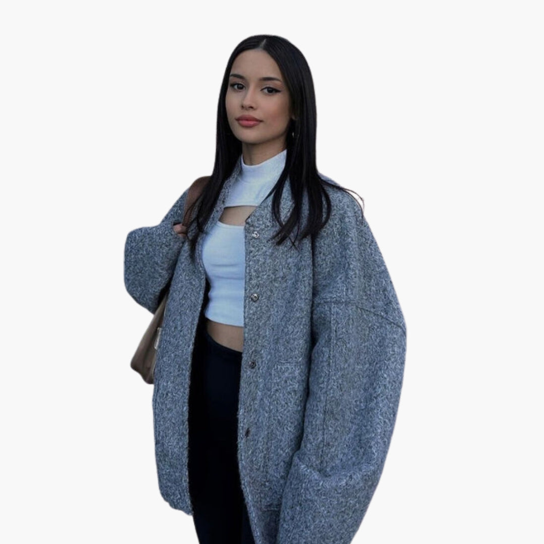 Veste bomber femme avec col montant et poches avant