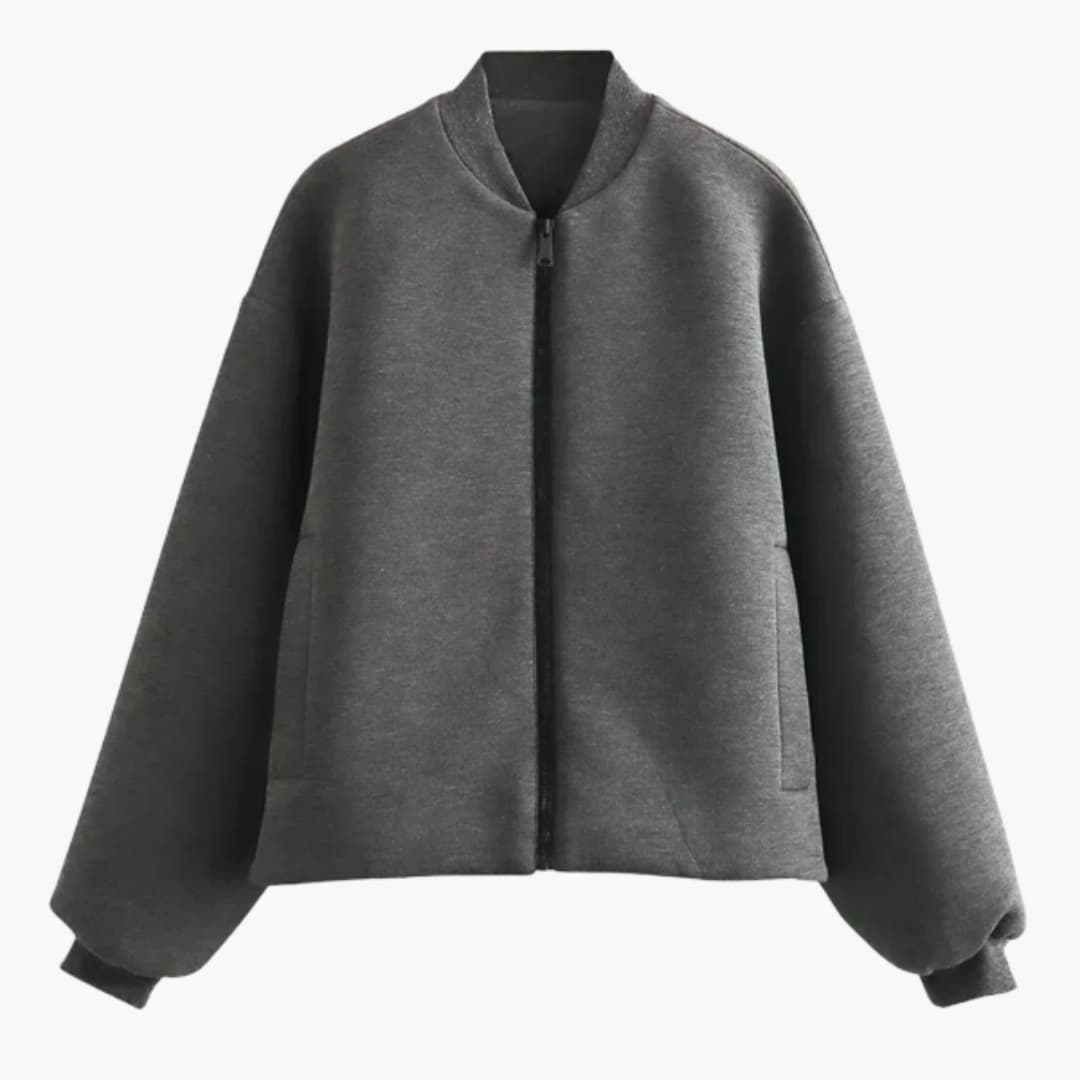 Veste bomber femme avec fermeture zippée