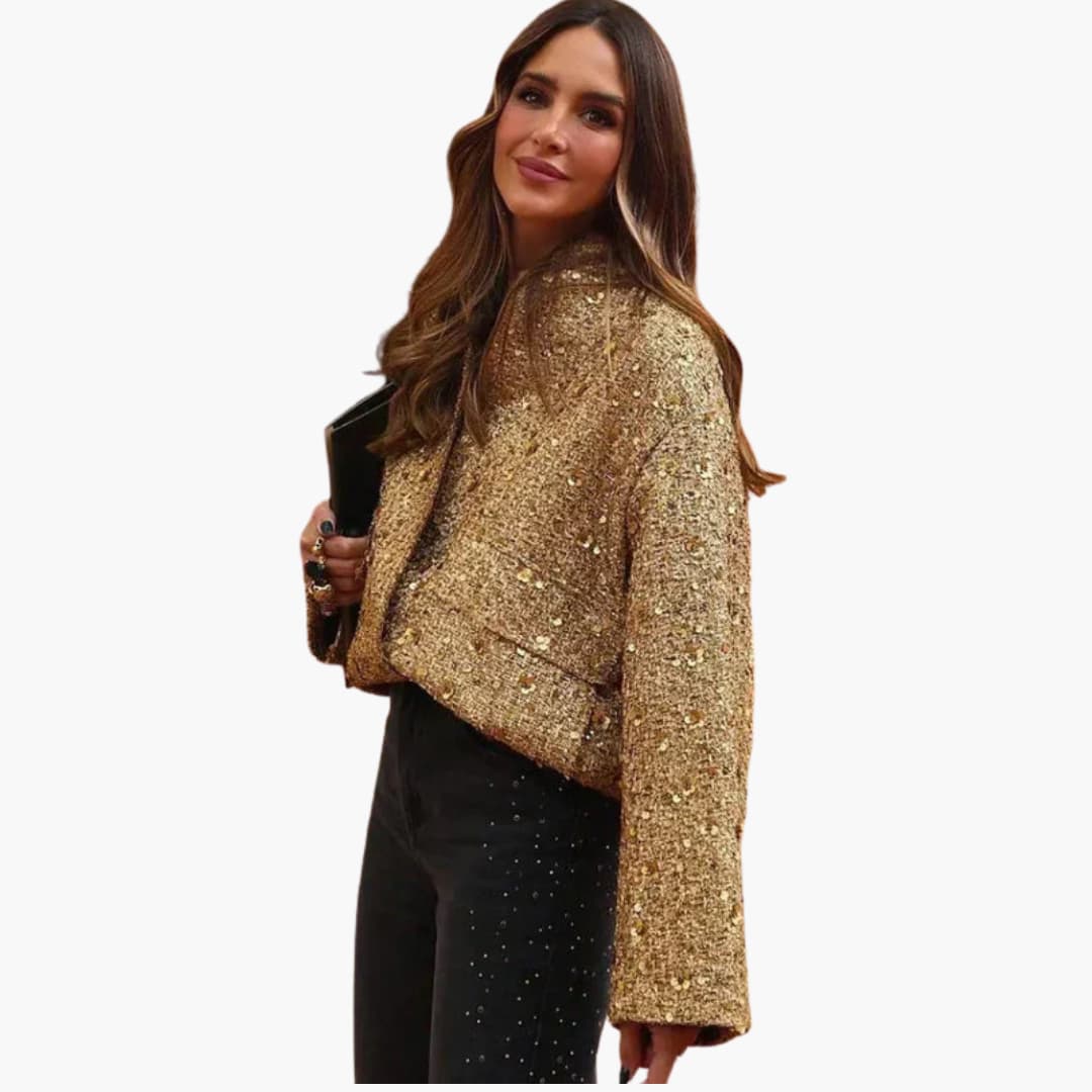 Veste bomber femme avec fermeture zippée et détails côtelés