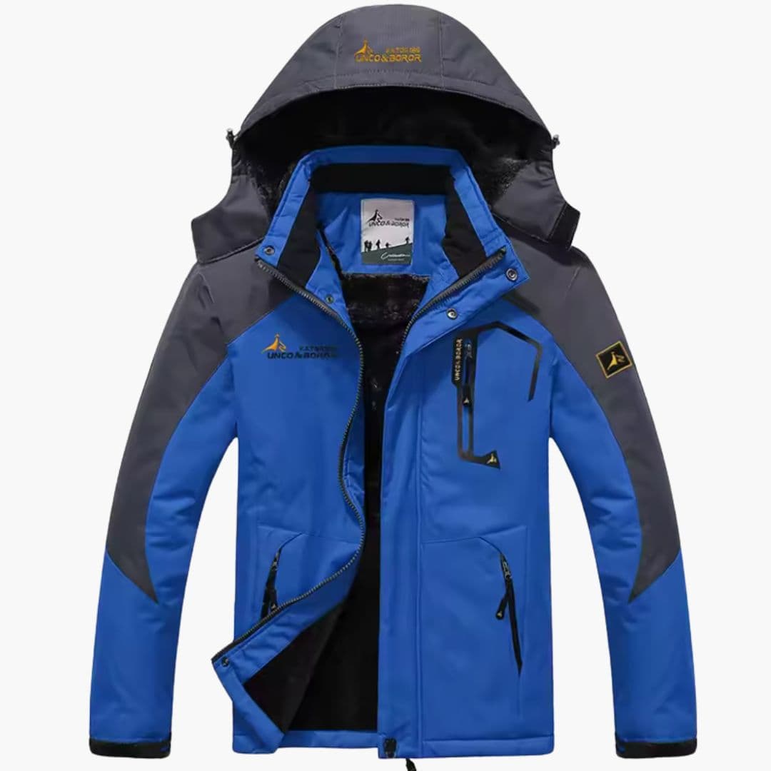 Casaco de ski para homem com capuz ajustável