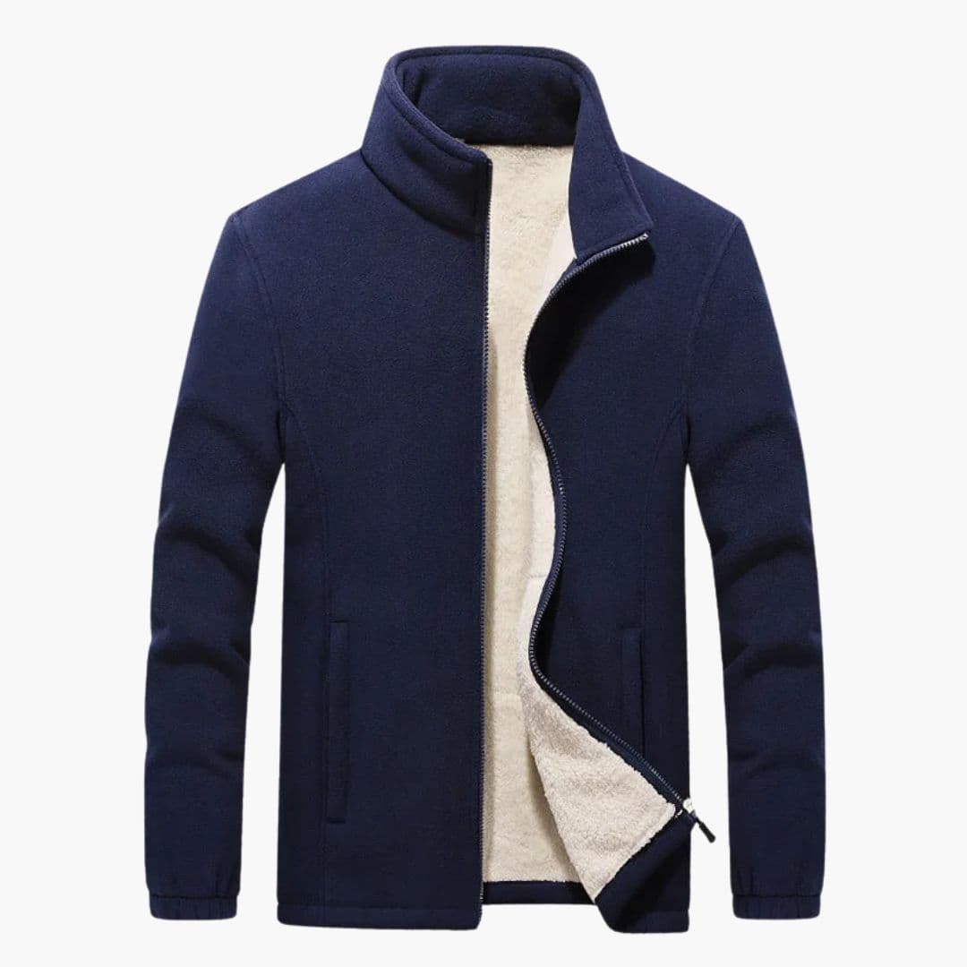 Veste de ski homme avec col montant et doublure épaisse