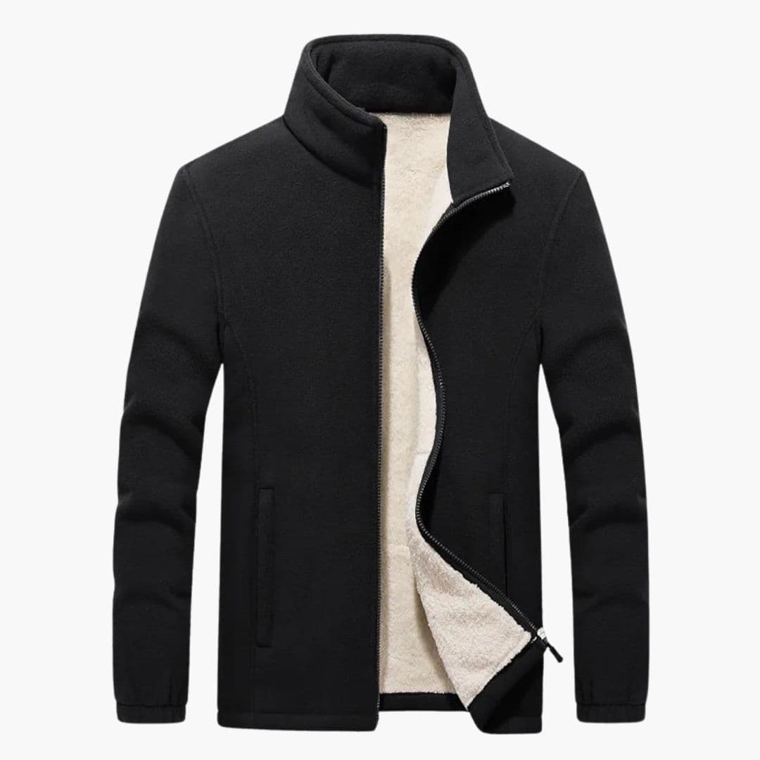 Veste de ski homme avec col montant et doublure épaisse