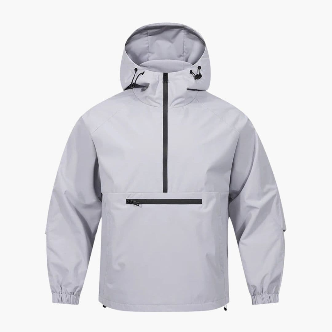 Chaqueta para hombre con capucha y bolsillo delantero con cremallera