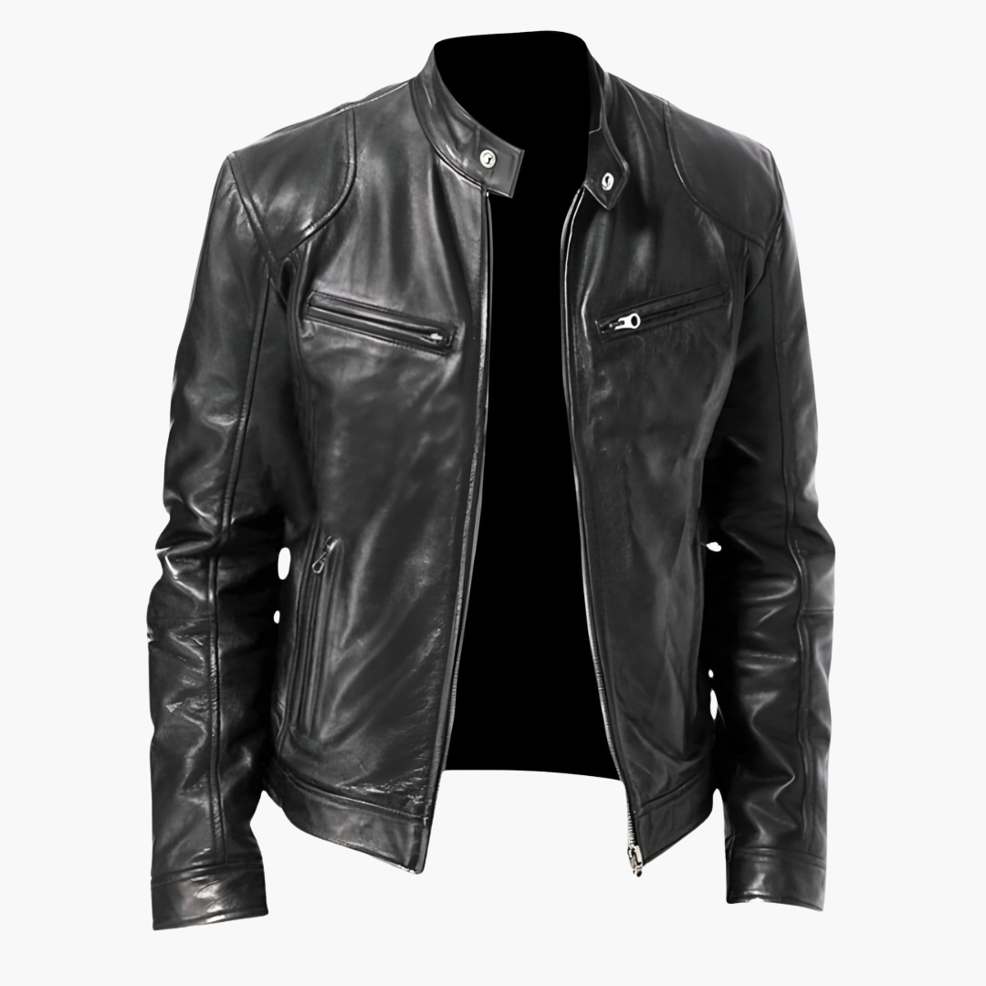 Veste homme à col montant avec poches zippées