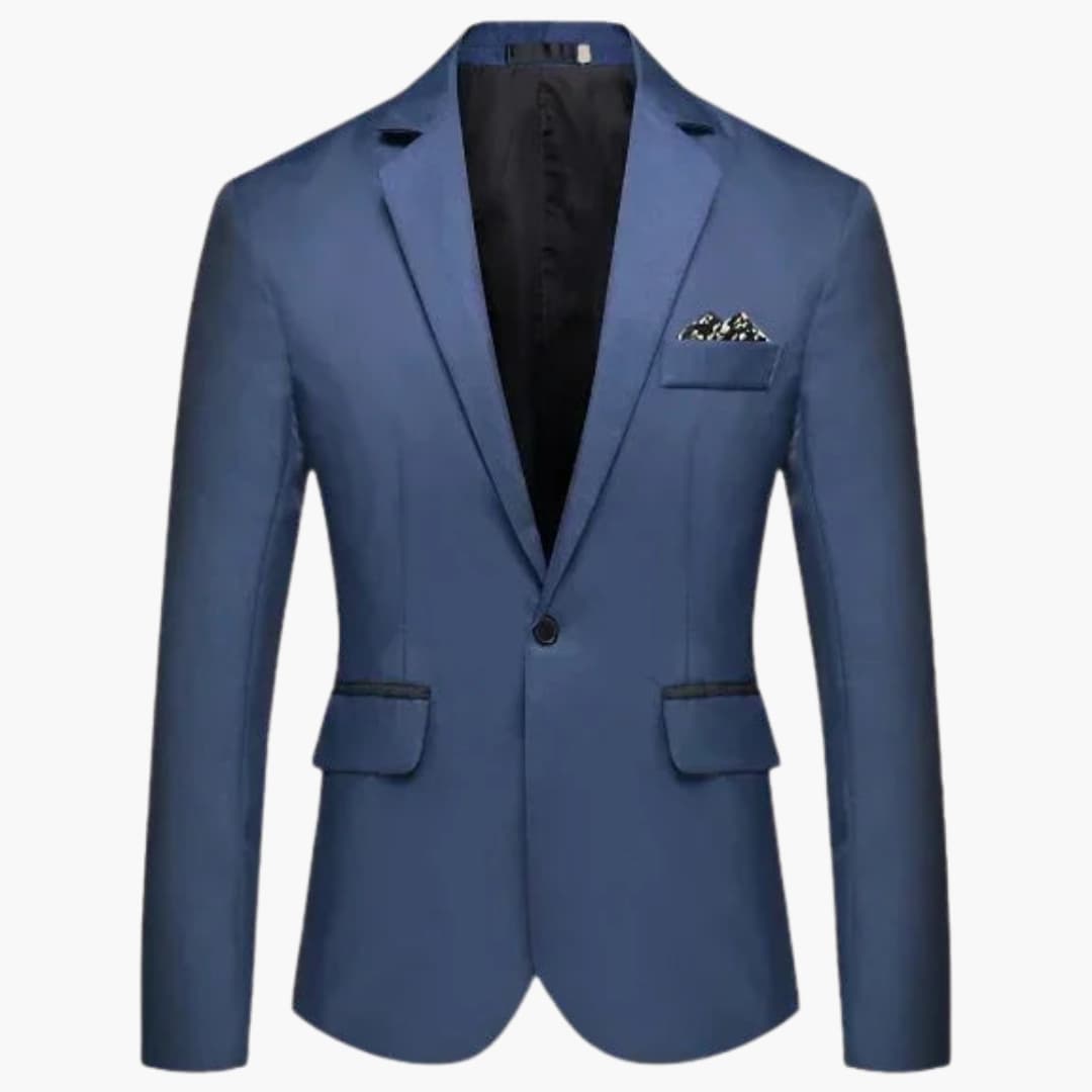Veste homme avec revers cranté et poches à rabat