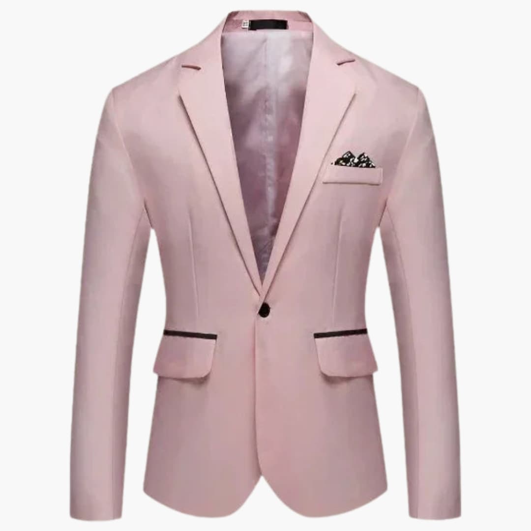 Veste homme avec revers cranté et poches à rabat