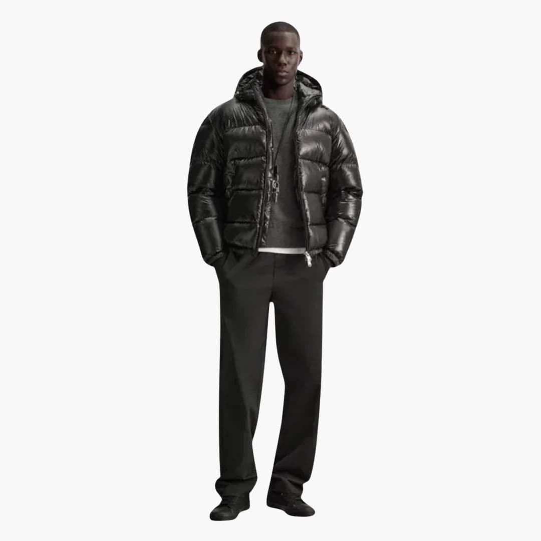 Veste matelassée homme avec capuche et doublure matelassée