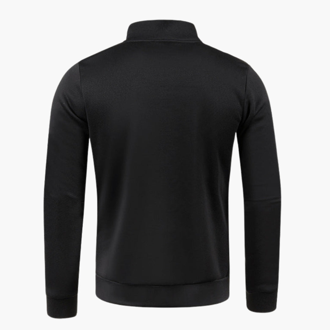 Veste zippée homme à col montant et manches longues