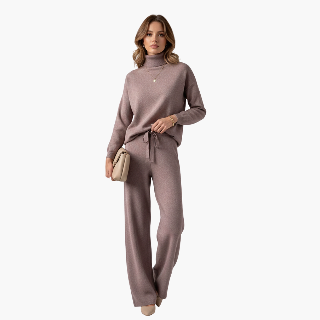 Ensemble femme deux pièces avec col montant