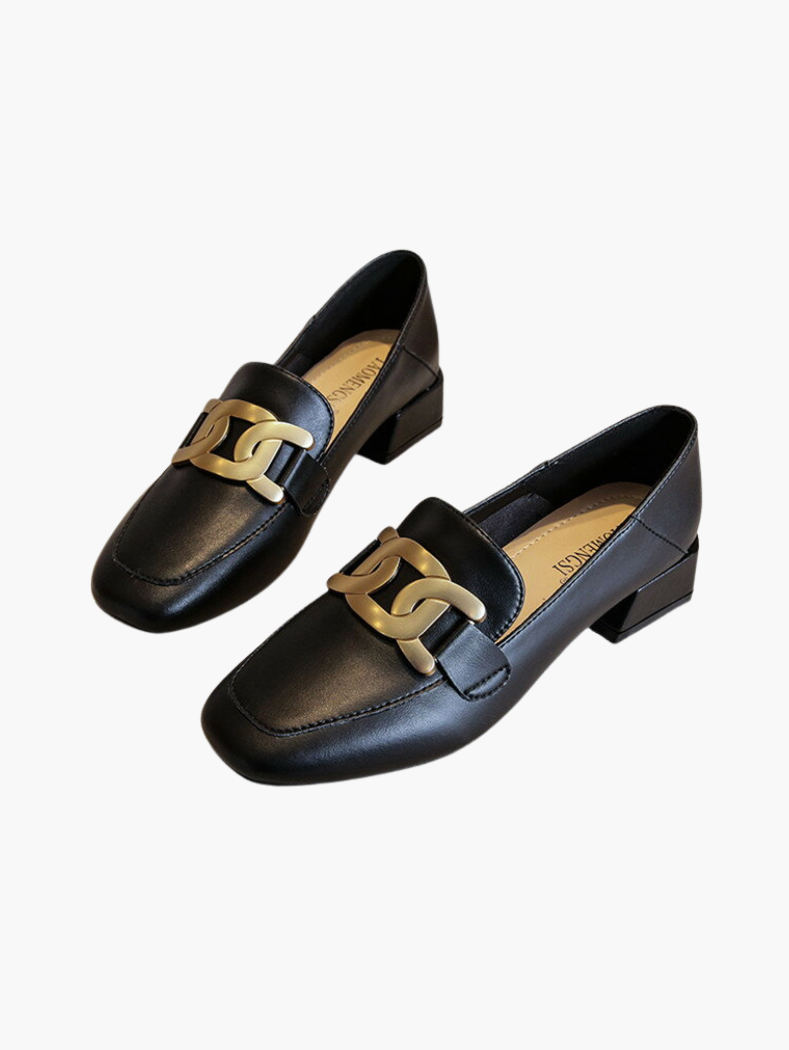 Femme Orthopedic Loafers avec Block Heel pour All-Day Comfort