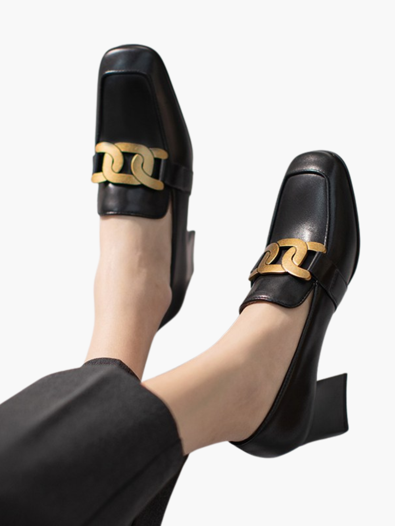 Femme Orthopedic Loafers avec Block Heel pour All-Day Comfort