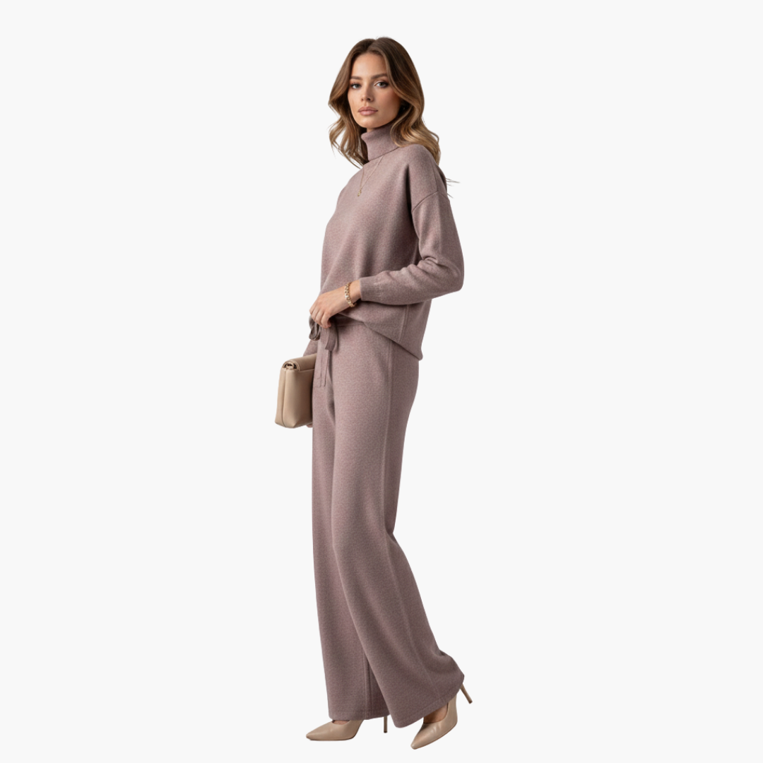 Ensemble femme deux pièces avec col montant