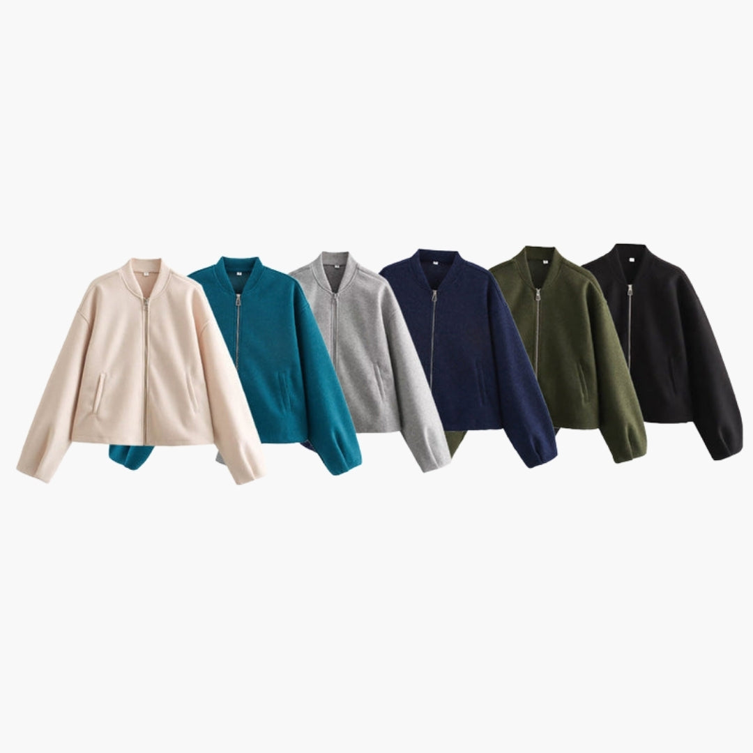Blouson bomber til kvinder med moderne pasform