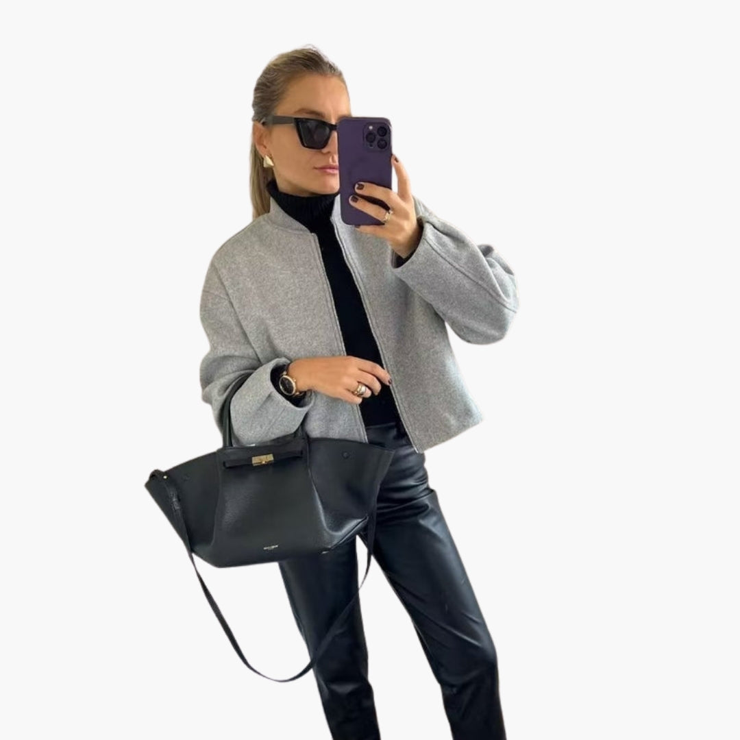 Blouson bomber til kvinder med moderne pasform