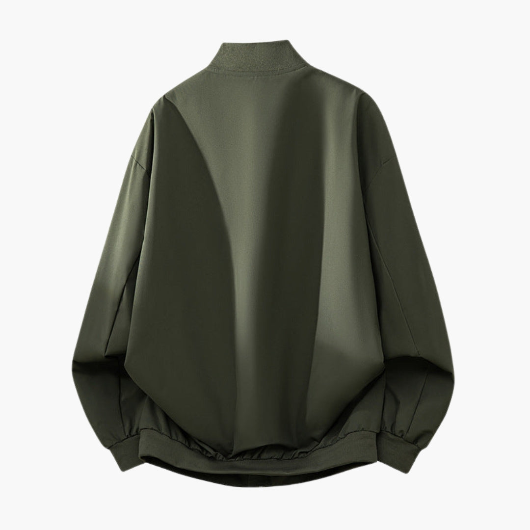 Blouson Bombers Femme Style Sport avec Poches Zippées