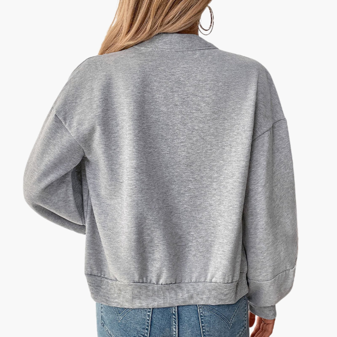 Blusón bomber para mujer con mangas amplias