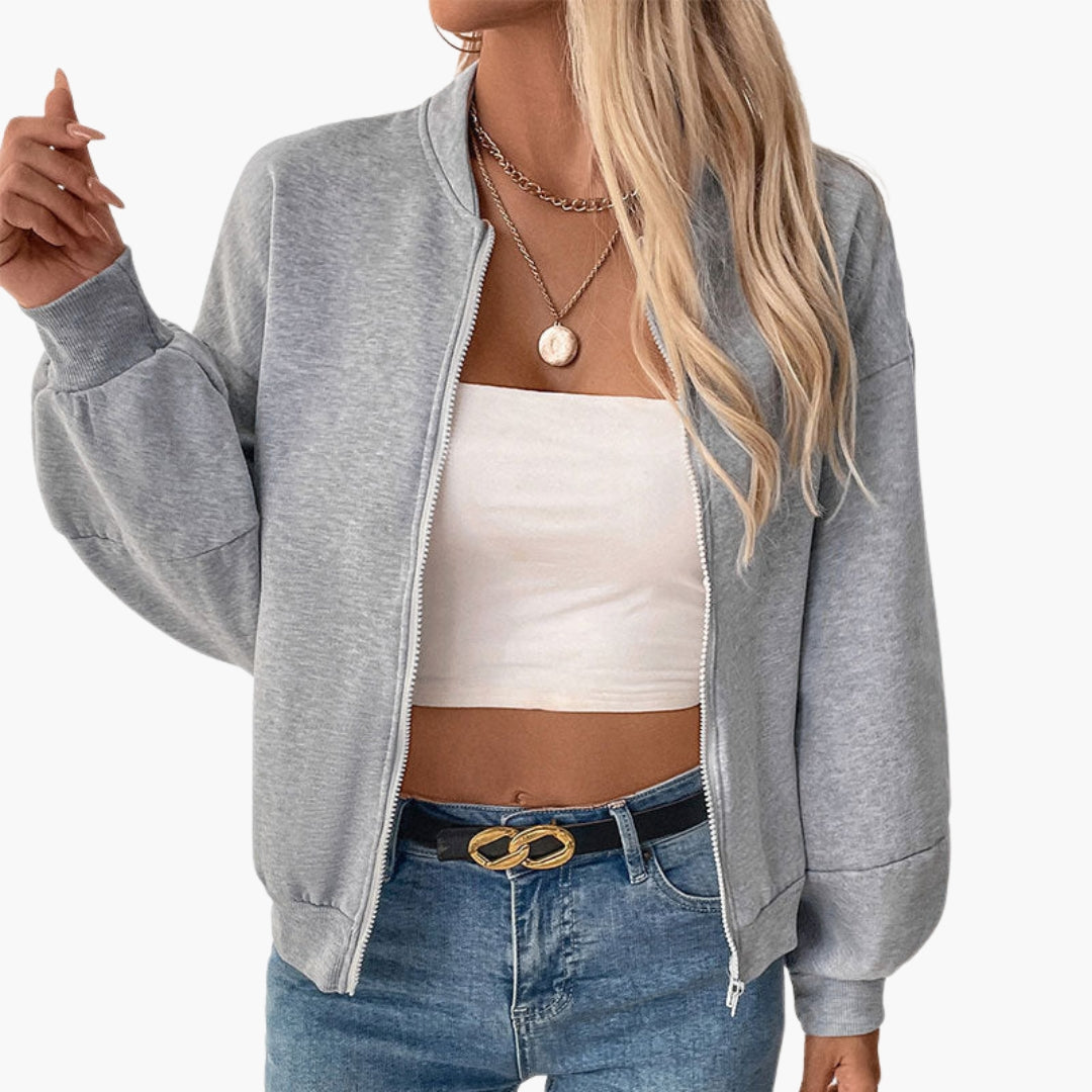 Blusón bomber para mujer con mangas amplias