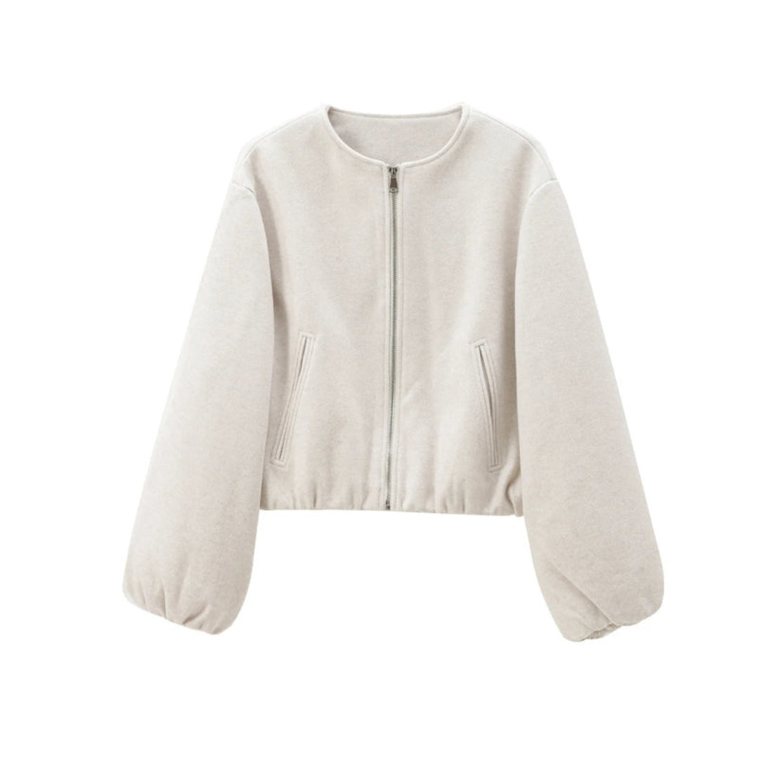 Blouson Bombers Femme avec Fermeture Zippée