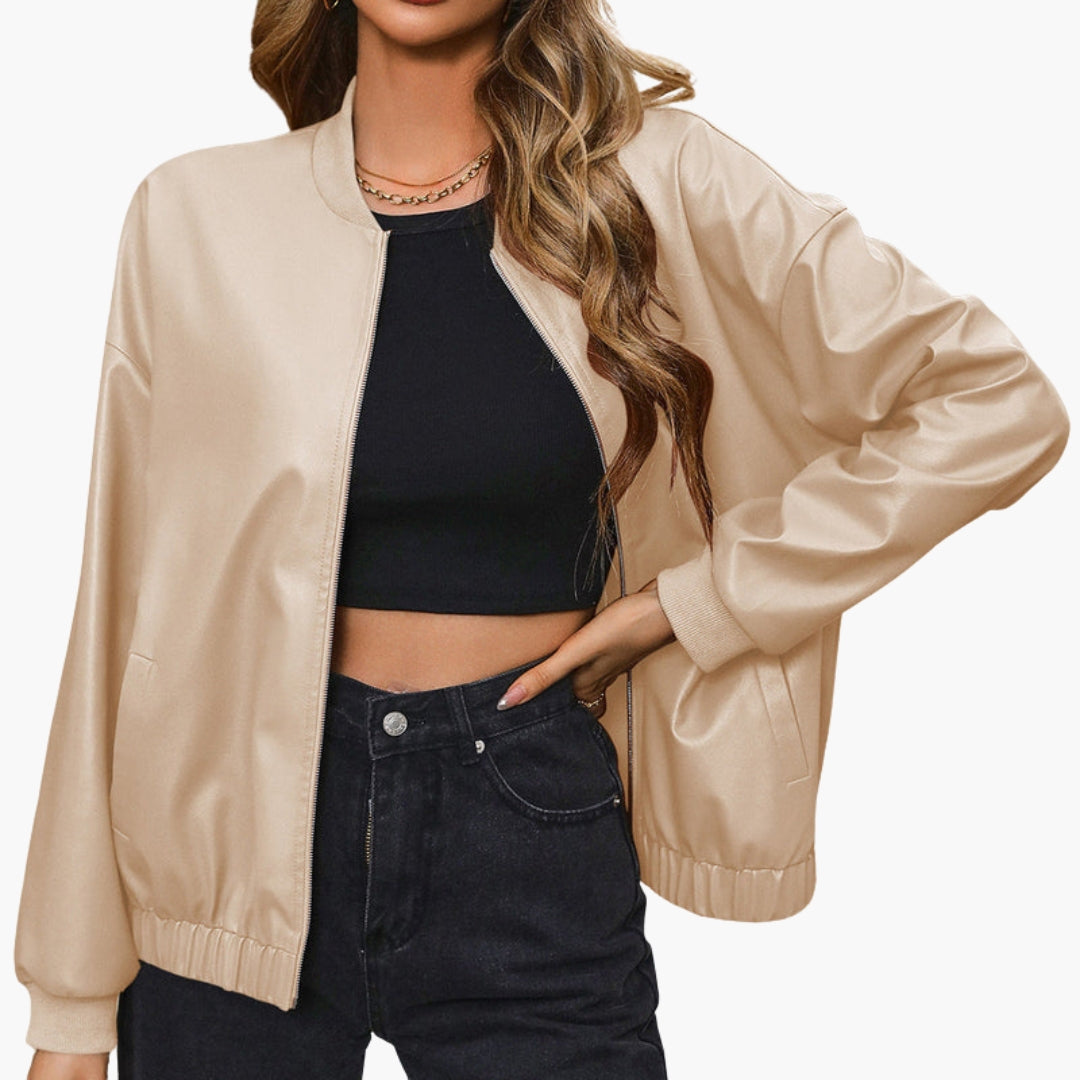 Blouson Bomberjacke für Damen mit Seitentaschen