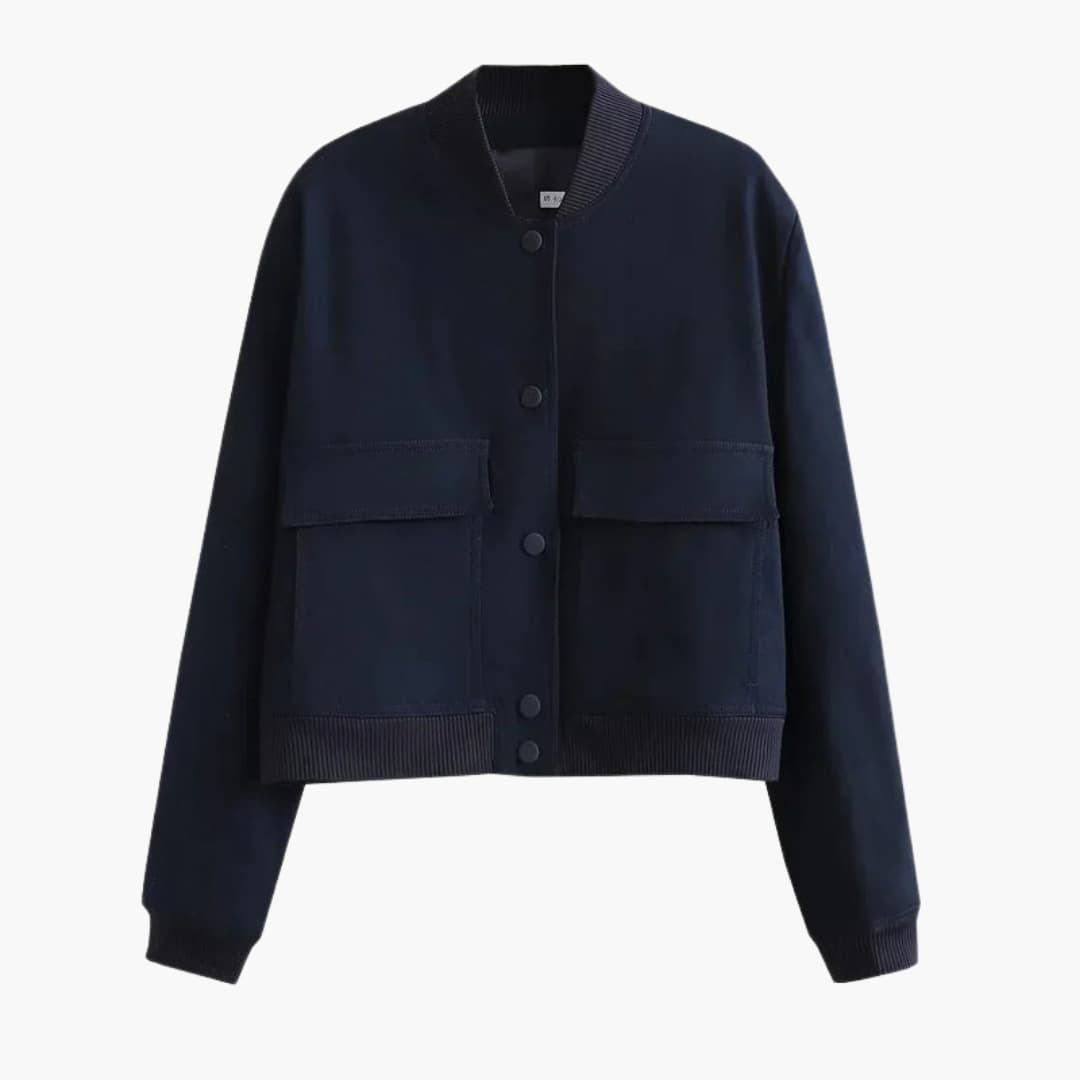 Blouson bomber femme en velours avec fermeture zippéev